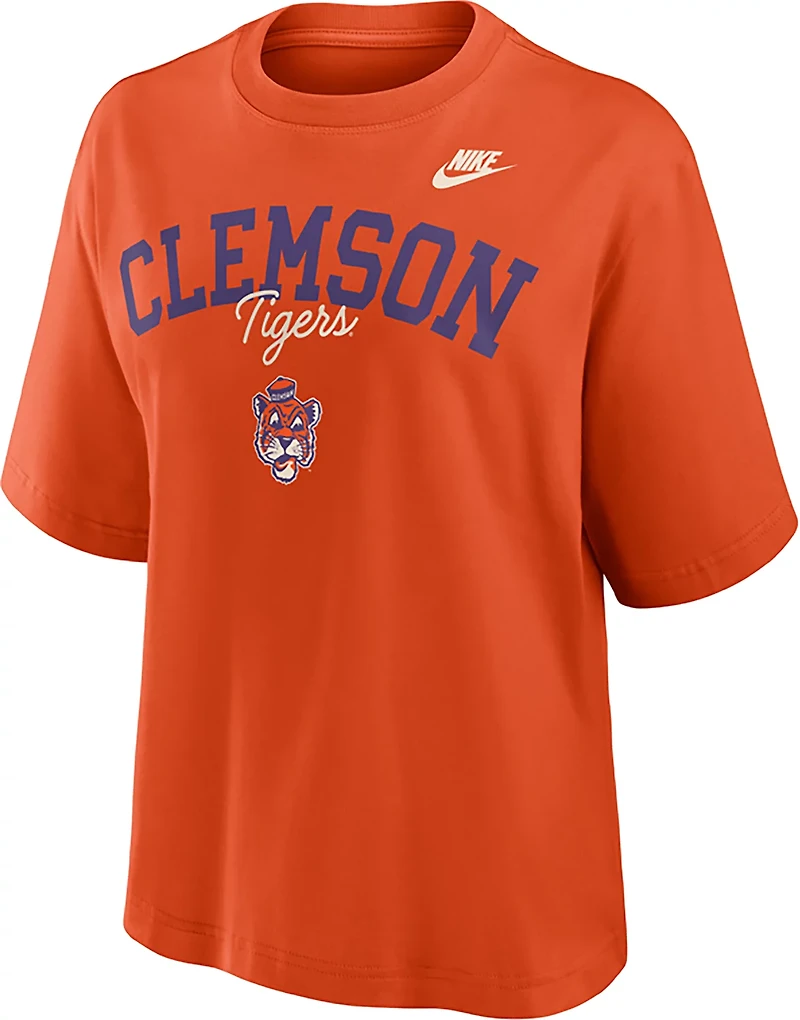 Nike Women's Clemson Vault Logo Legacy Boxy T-shirt