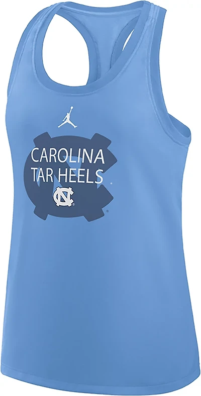 Jordan Women's UNC Team Over Primary Logo Racerback Tank Top