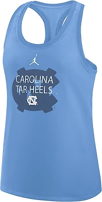 Jordan Women's UNC Team Over Primary Logo Racerback Tank Top