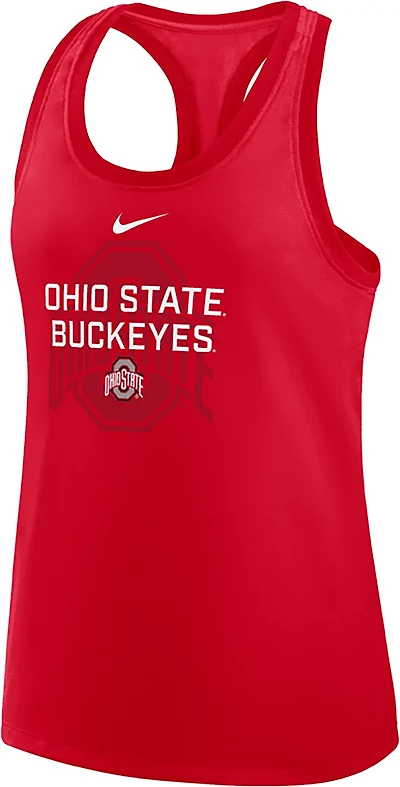 Nike Women's Ohio State Team Over Primary Logo Racerback Tank Top