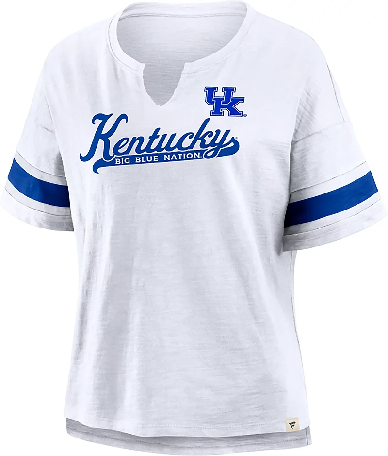 Fanatics Women's Kentucky Script Slogan Tailsweep Fashion Top