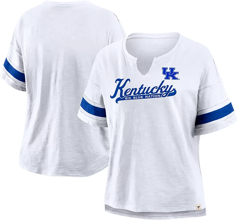Fanatics Women's Kentucky Script Slogan Tailsweep Fashion Top