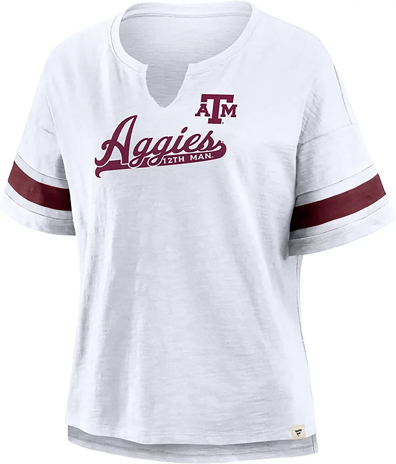 Fanatics Women's Texas A&M Script Slogan Tailsweep Fashion Top