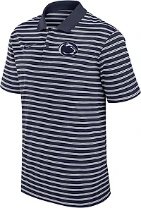 Nike Men's Penn State Striped Primary Logo Polo Shirt