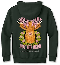 Simply Southern Girls' Follow Forest Green Hoodie