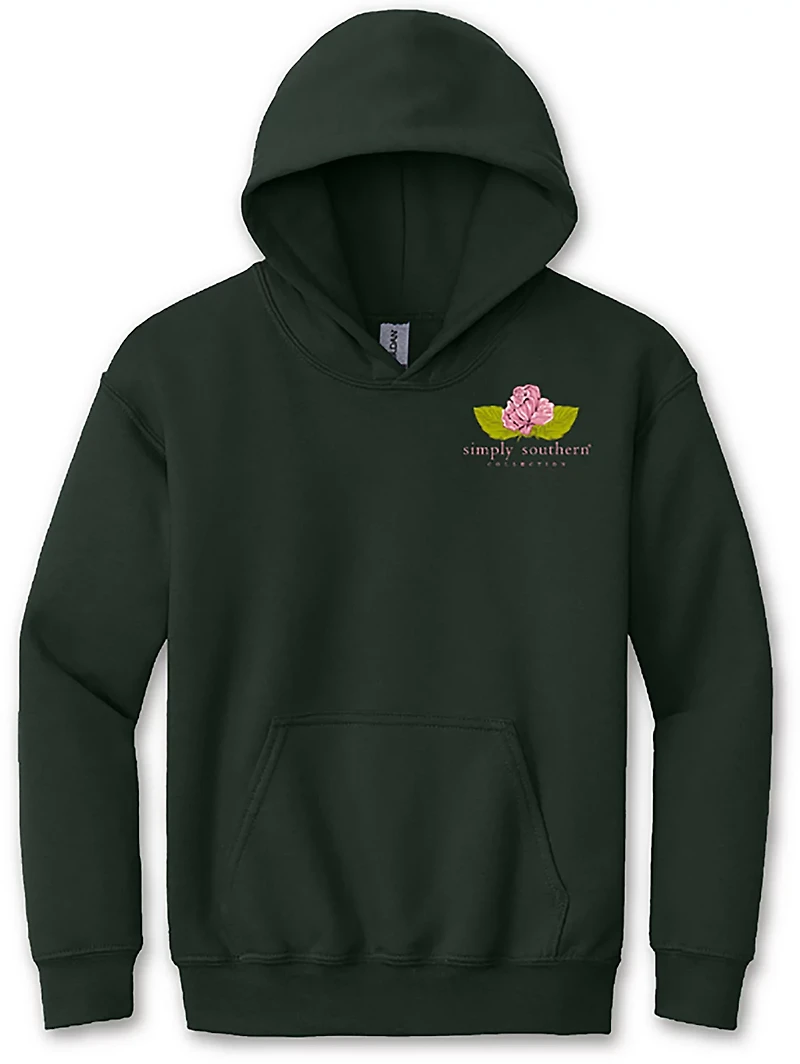 Simply Southern Girls' Follow Forest Green Hoodie