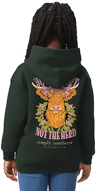 Simply Southern Girls' Follow Forest Green Hoodie