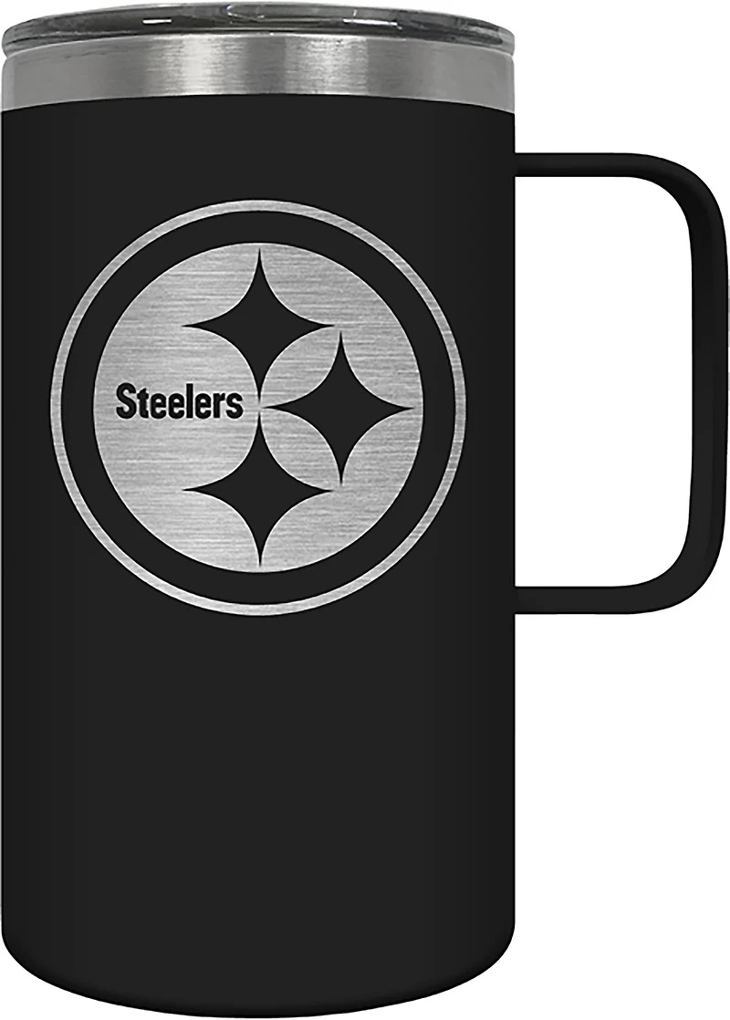Great American Products Steelers 18 oz Hustle Primary Etch Travel Mug