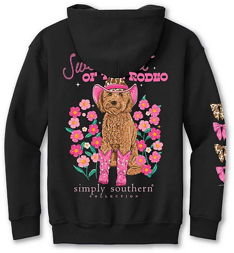 Simply Southern Girls' Sweetheart Black Hoodie