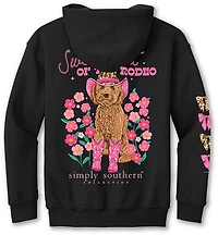 Simply Southern Girls' Sweetheart Black Hoodie