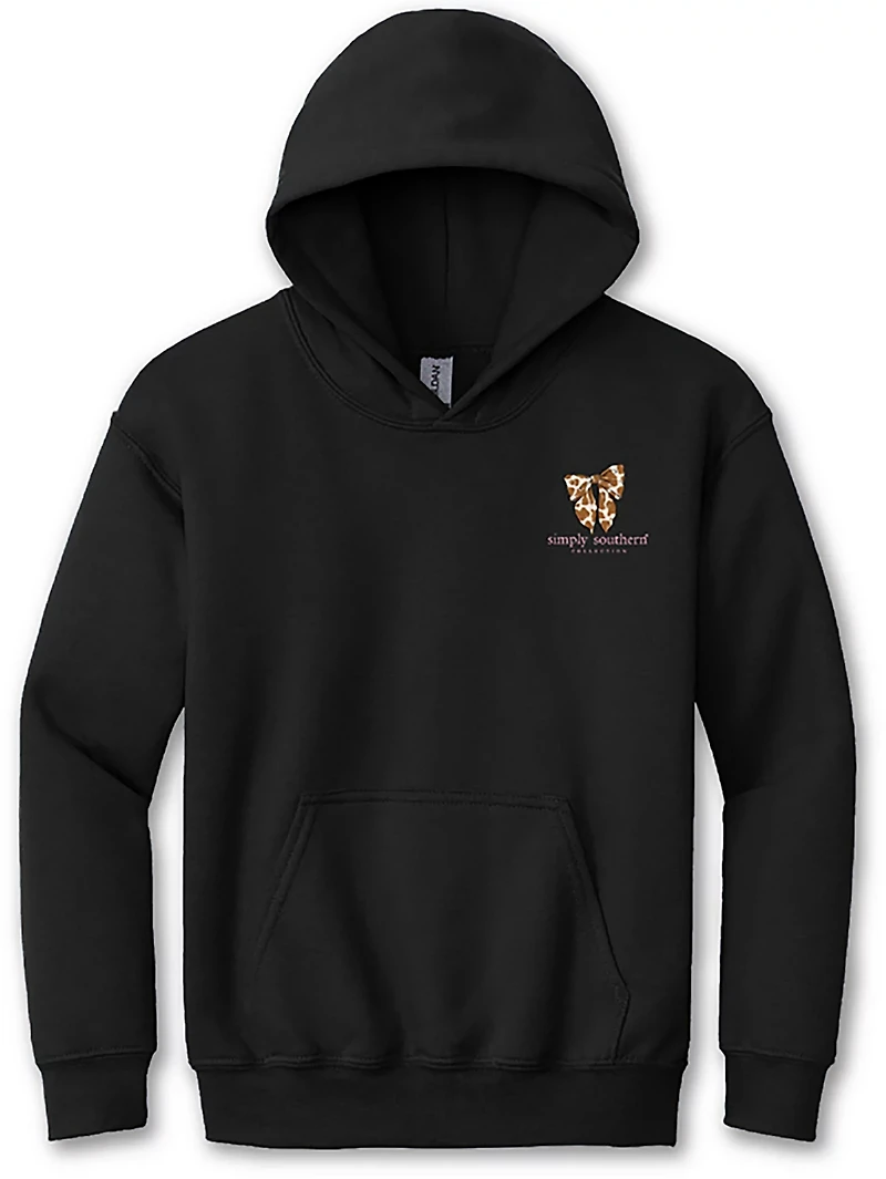 Simply Southern Girls' Sweetheart Black Hoodie