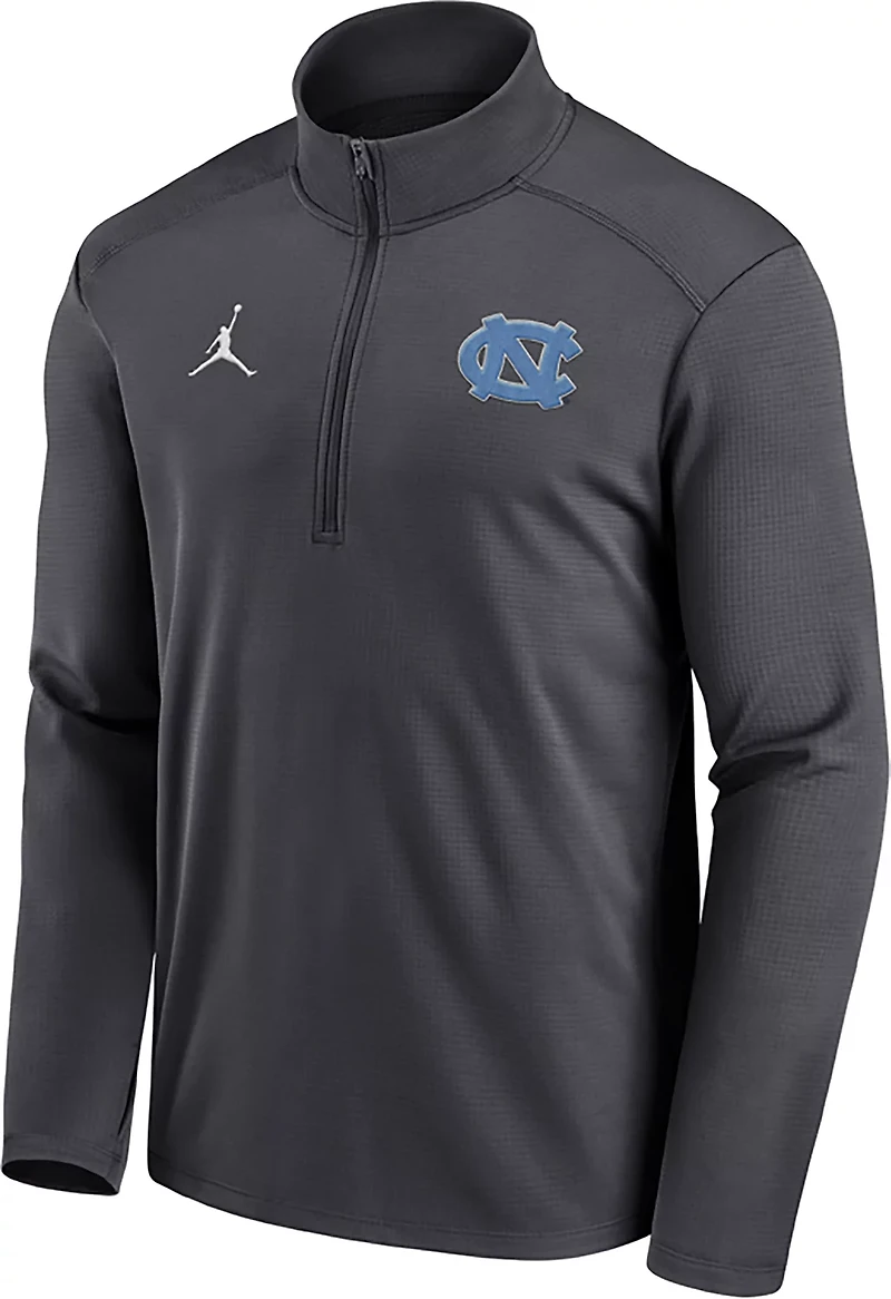 Jordan Men's UNC Primary Logo Pacer 1/2 Zip Pullover