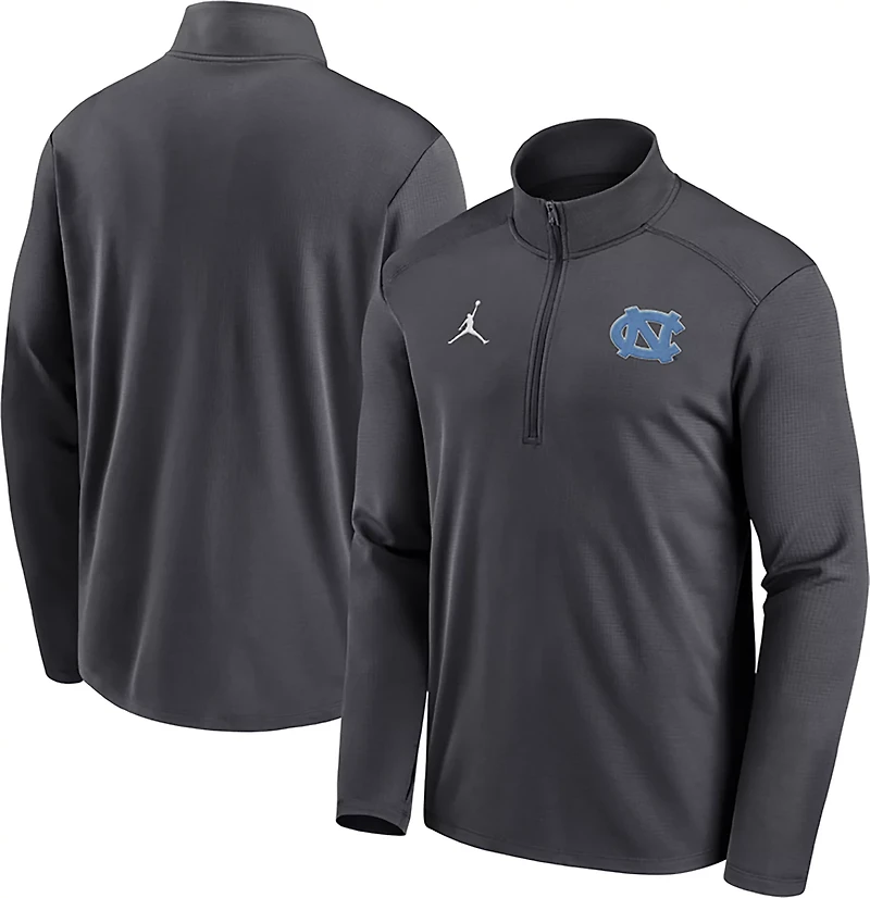 Jordan Men's UNC Primary Logo Pacer 1/2 Zip Pullover