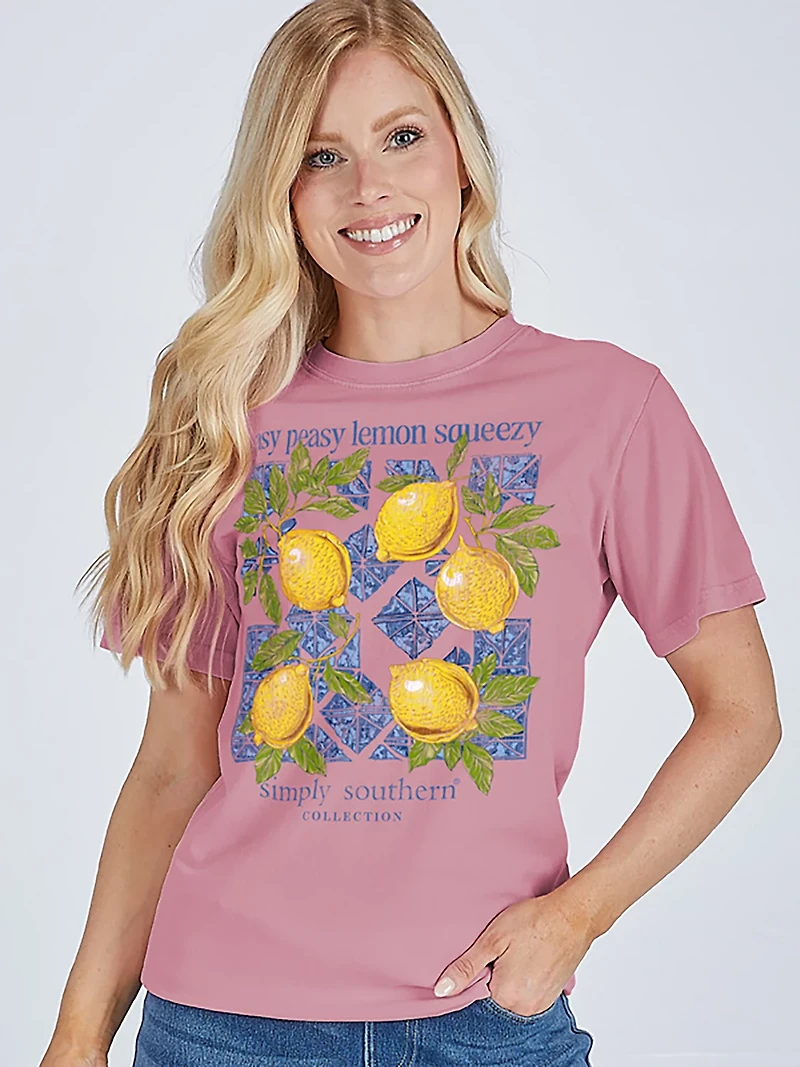Simply Southern Women's Easy Lemons T-shirt