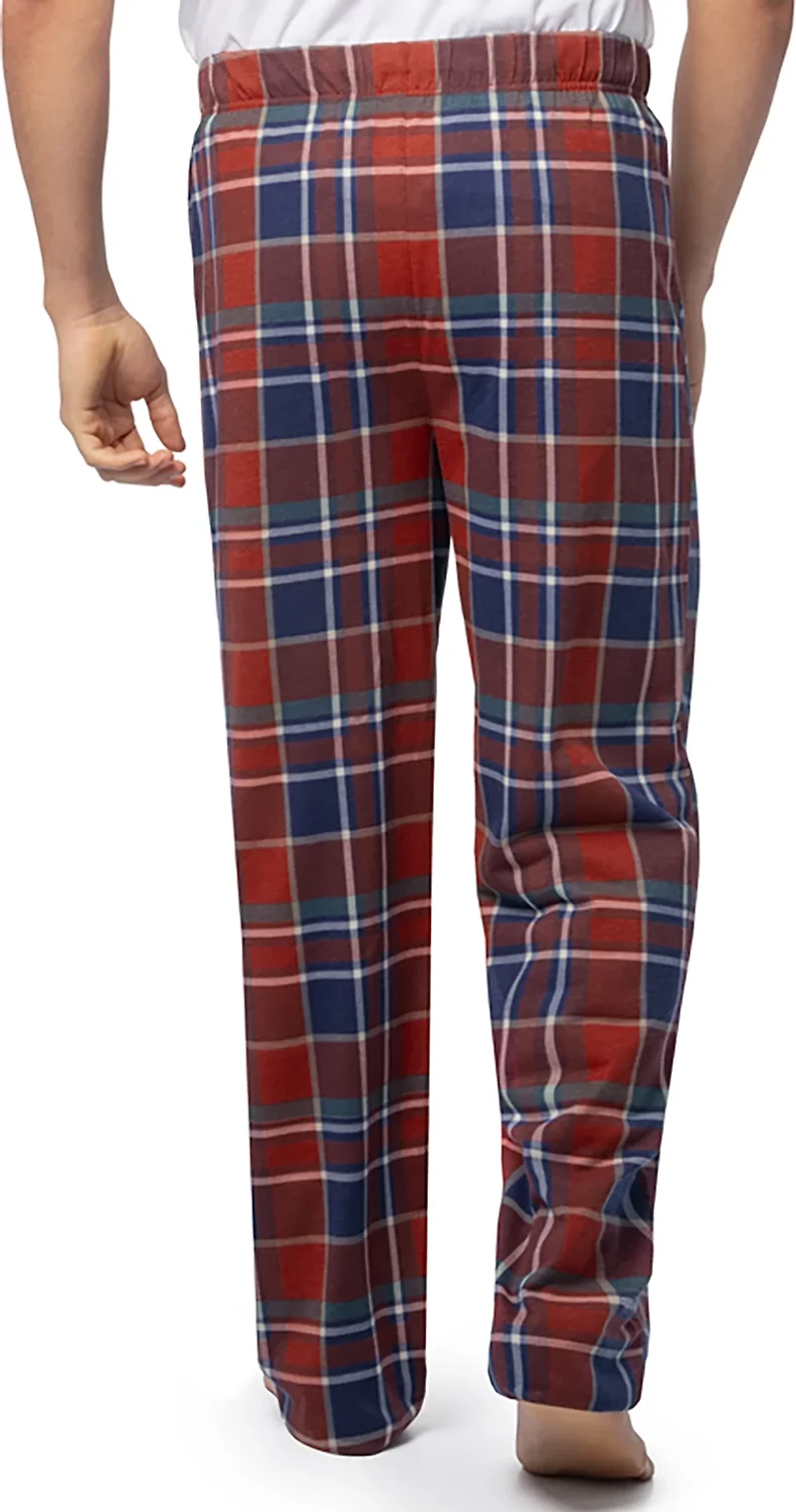 Indera Men's Red Plaid Lounge Pants