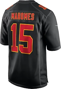 Nike Men’s Kansas City Chiefs Patrick Mahomes Black Carbon Name & Number Jersey