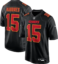 Nike Men’s Kansas City Chiefs Patrick Mahomes Black Carbon Name & Number Jersey