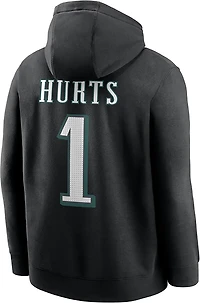 Nike Men's Philadelphia Eagles Jalen Hurts #1 Name & Number Club Hoodie