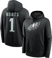 Nike Men's Philadelphia Eagles Jalen Hurts #1 Name & Number Club Hoodie