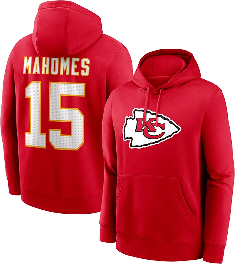 Nike Men's Kansas City Chiefs Patrick Mahomes #15 Name & Number Club Hoodie