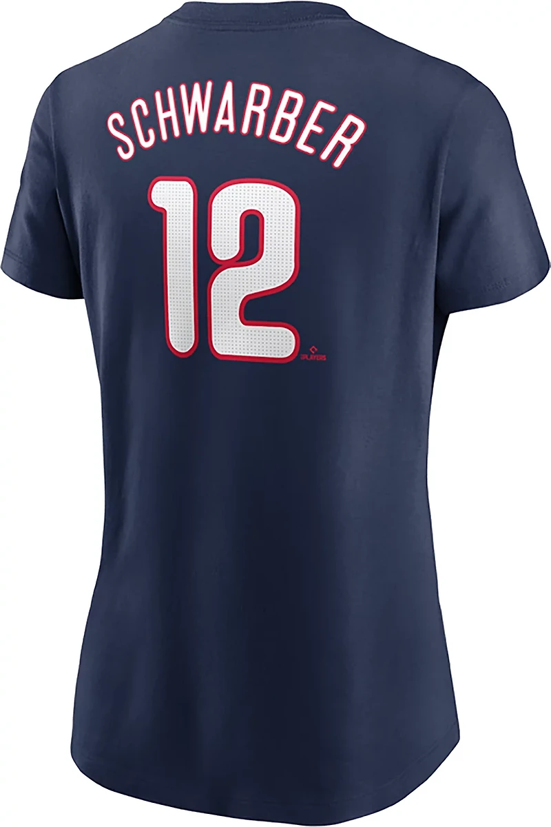 Nike Women's Phillies Schwarber Fuse N&N Home T-shirt