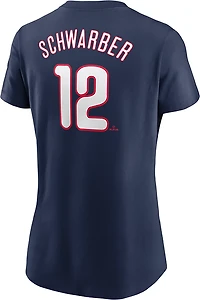 Nike Women's Phillies Schwarber Fuse N&N Home T-shirt