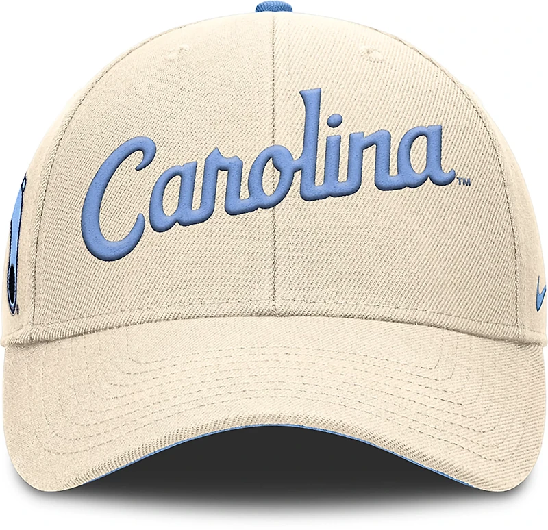 Nike Adults' UNC Script Rise Primetime Structured Cap
