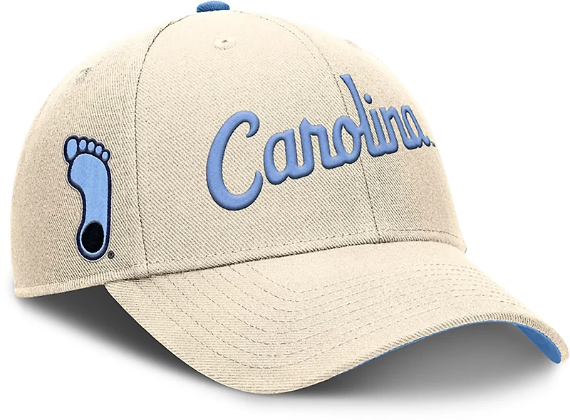 Nike Adults' UNC Script Rise Primetime Structured Cap