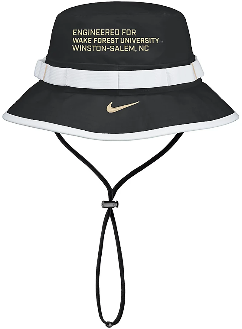 Nike Adults' Wake Forest School Mascot Apex Boonie Bucket Hat