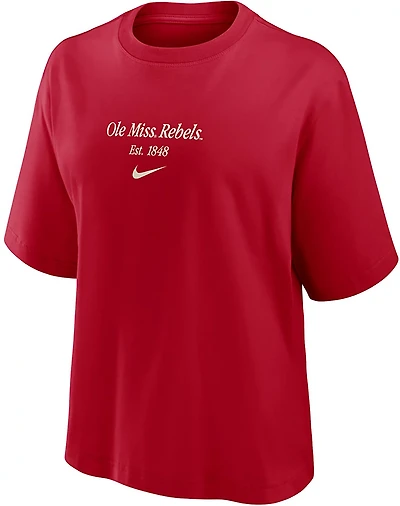Nike Women's Ole Miss Team Est Boxy T-shirt