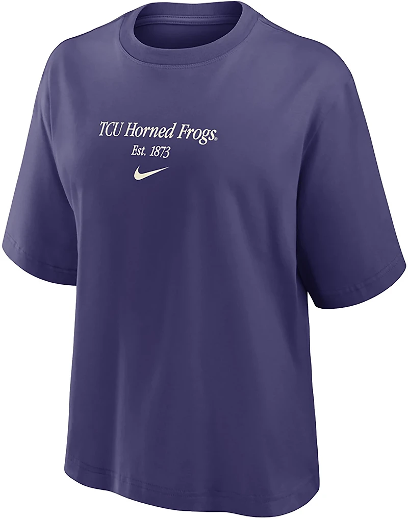 Nike Women's TCU Team Est Boxy T-shirt