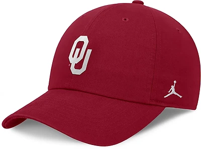 Jordan Adults' Oklahoma Dri-FIT Club Unstructured Swoosh Cap