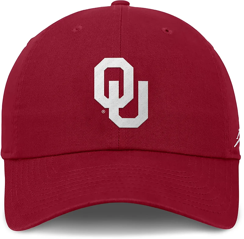 Jordan Adults' Oklahoma Dri-FIT Club Unstructured Swoosh Cap