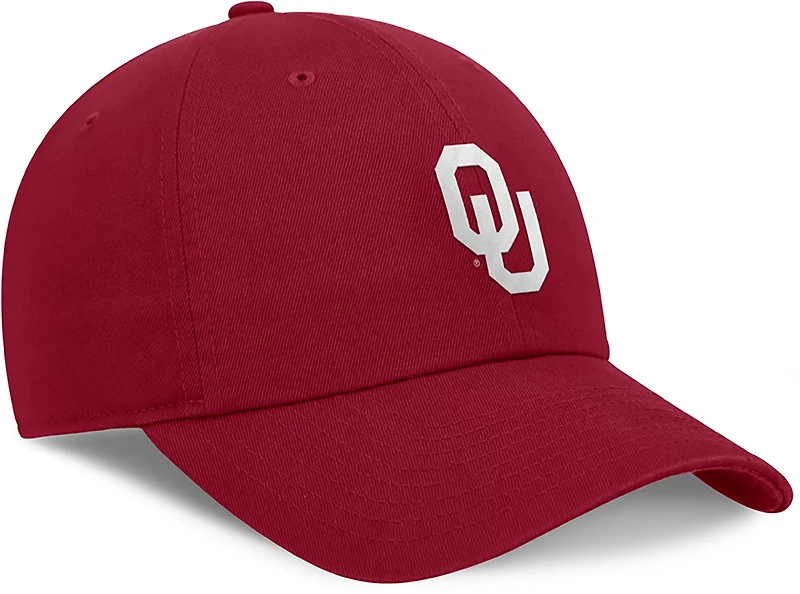 Jordan Adults' Oklahoma Dri-FIT Club Unstructured Swoosh Cap