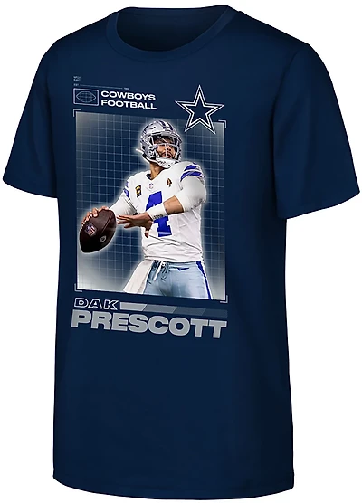 Outerstuff Boys' Cowboys Dak Prescott #4 Heroic T-shirt