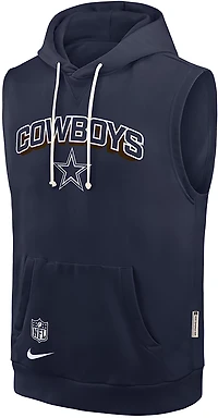Nike Men's Dallas Cowboys Dri-FIT Sleeveless Fleece Hoodie