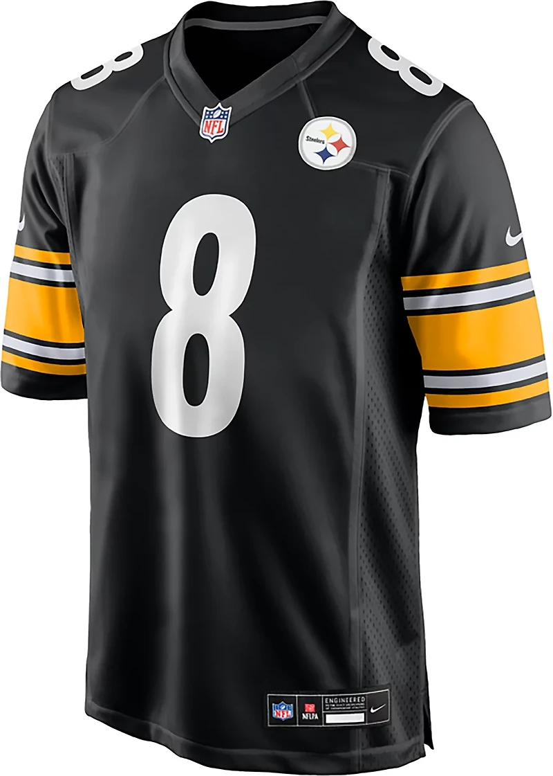 Nike Men's Pittsburgh Steelers Aaron Rodgers #8 Game Home Name & Number Jersey