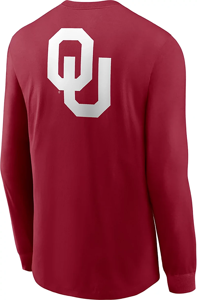 Jordan Men's Oklahoma Slogan Double Sided Long Sleeve T-shirt