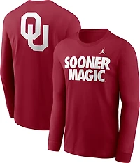 Jordan Men's Oklahoma Slogan Double Sided Long Sleeve T-shirt