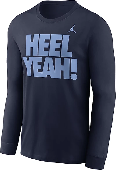 Jordan Men's UNC Slogan Double Sided Long Sleeve T-shirt