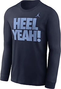 Jordan Men's UNC Slogan Double Sided Long Sleeve T-shirt
