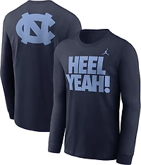 Jordan Men's UNC Slogan Double Sided Long Sleeve T-shirt