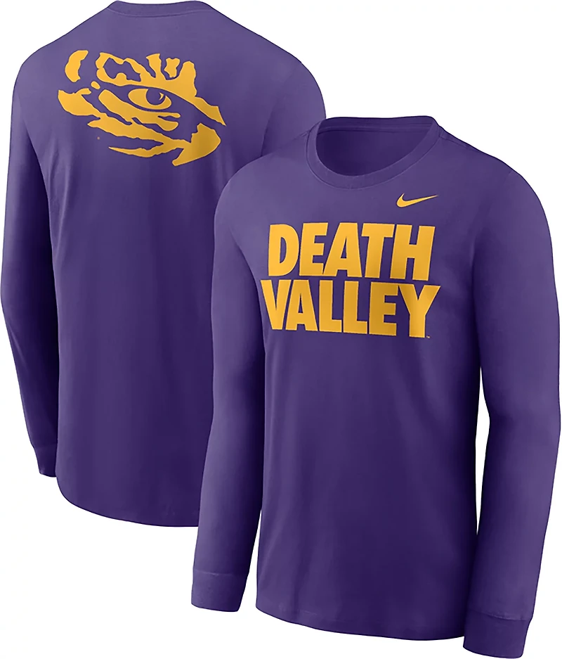Nike Men's LSU Slogan Double Sided Long Sleeve T-shirt