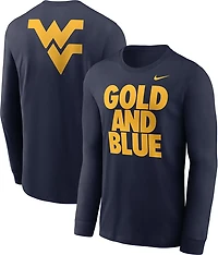 Nike Men's West Virginia Slogan Double Sided Long Sleeve T-shirt