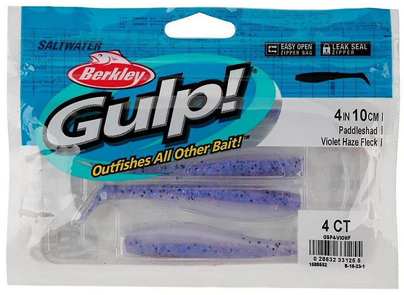 Berkley Gulp! 3 Saltwater Paddleshad Soft Baits -Pack