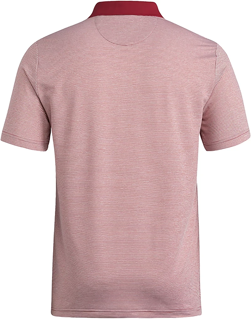 adidas Men's Indiana University Spring Fling Crest Striped Polo Shirt