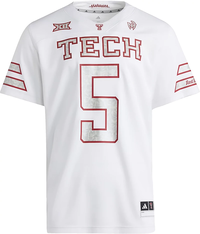 adidas Men's Texas Tech University Patrick Mahomes #5 Iced Strategy Football Jersey