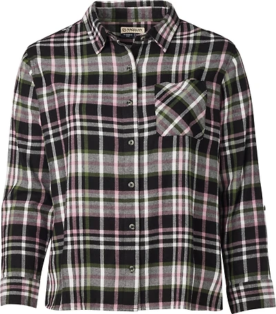 Magellan Outdoors Women's Willow Creek Plaid Plus Long Sleeve T-shirt