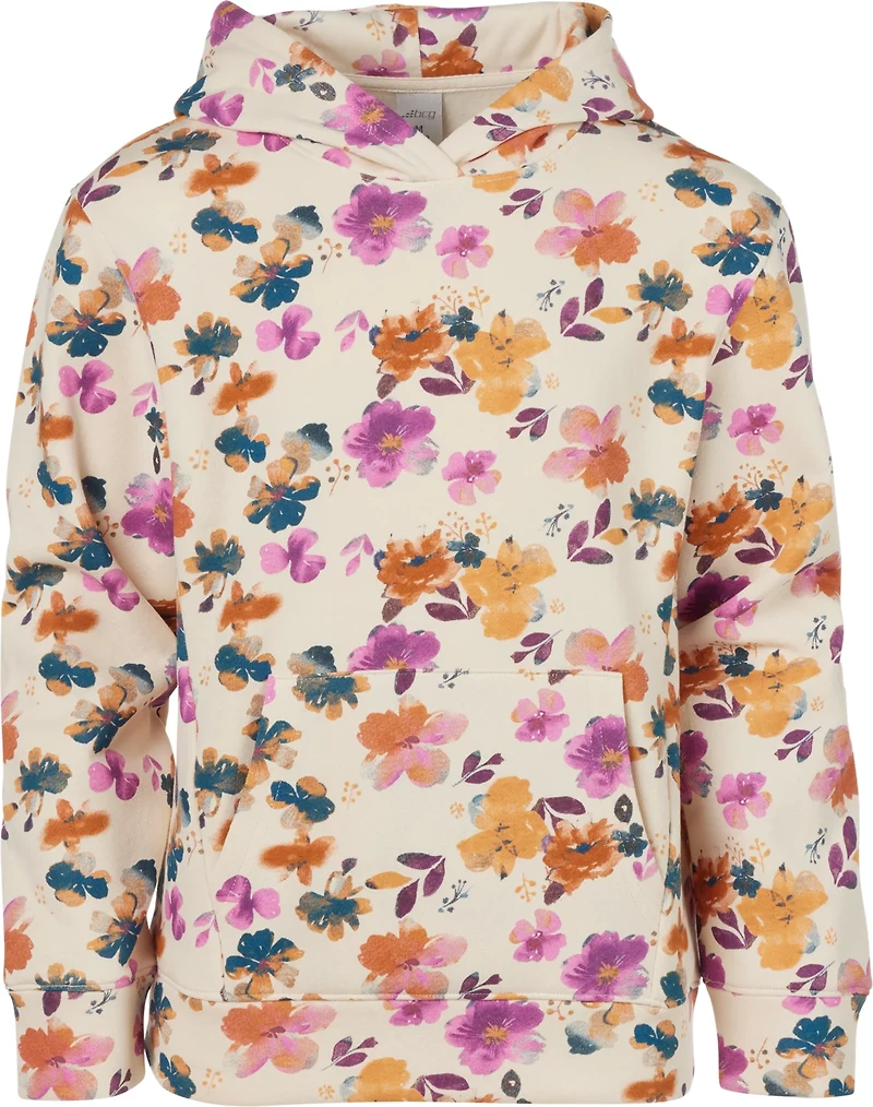 BCG Girls' Floral Fleece Print Hoodie