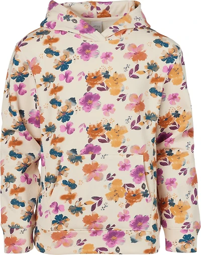 BCG Girls' Floral Fleece Print Hoodie